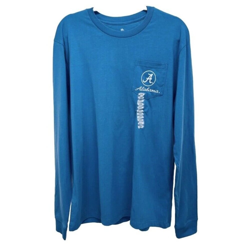 KA Knights Apparel T Shirt Size L/G Men’s Alabama Crimson Tide Pullover Blue New